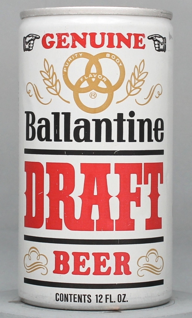 Ballantine Genuine Draft 12 Oz Tab Top Can