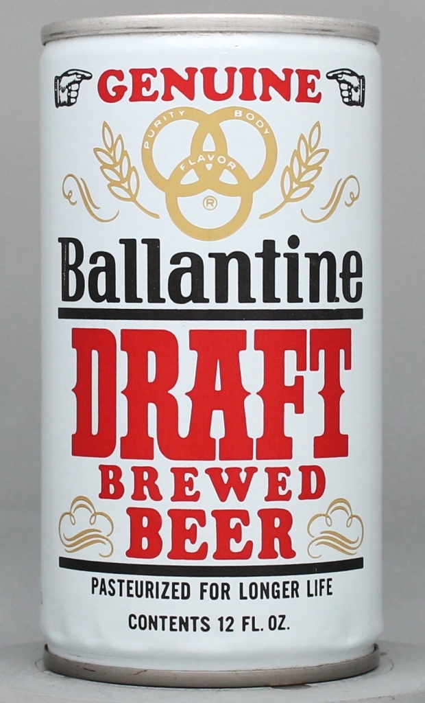 Ballantine Draft 12 Oz Tab Top Can