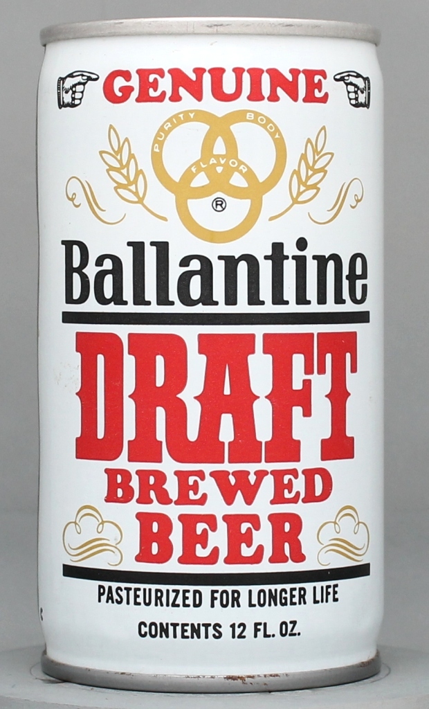 Ballantine Draft 12 Oz Tab Top Can