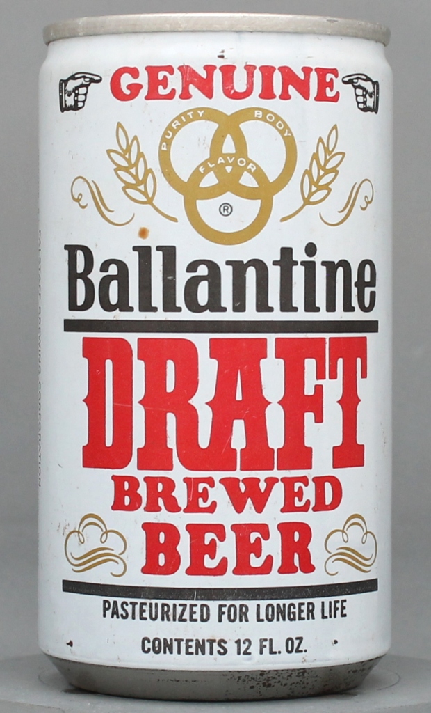 Ballantine Draft 12 Oz Tab Top Can