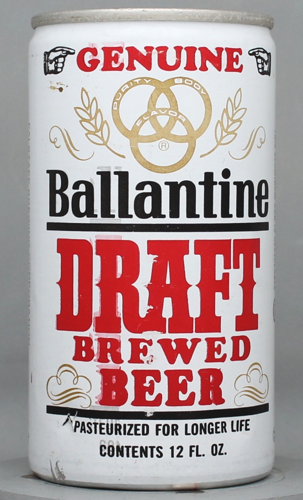 Ballantine Genuine Brewed Draft 12 Oz Tab Top Can