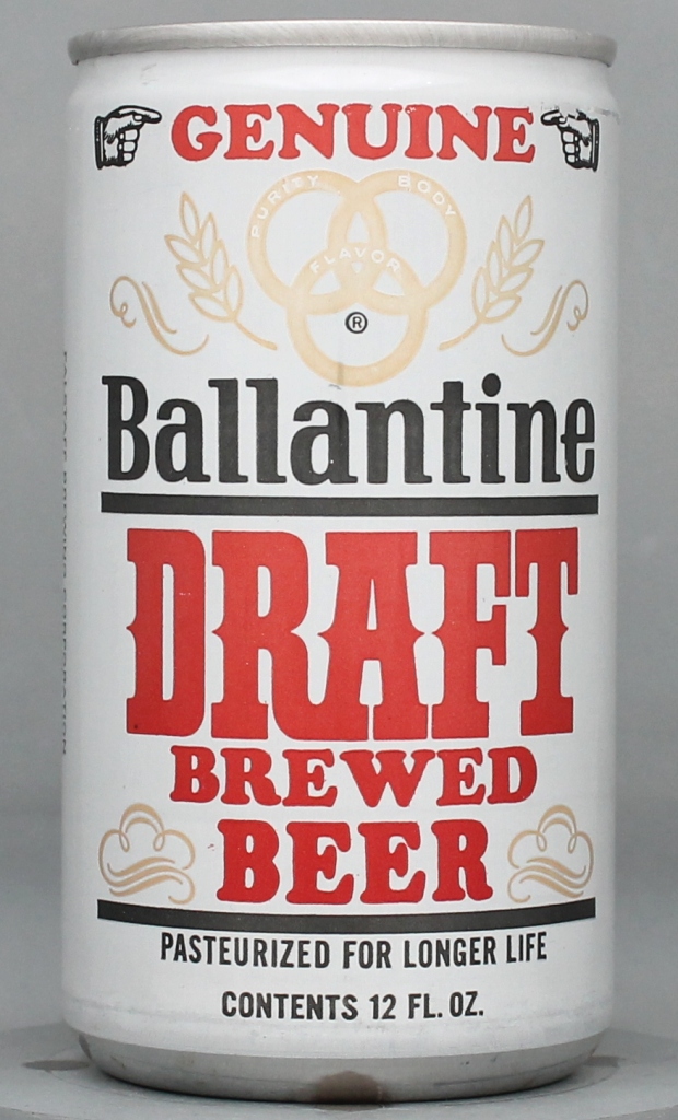 Ballantine Genuine Brewed Draft 12 Oz Tab Top Can