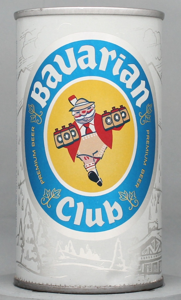 Bavarian Club Premium Beer 12 Oz Tab Top Can