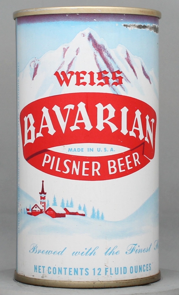 Bavarian Weiss Pilsner Beer 12 Oz Tab Top Can