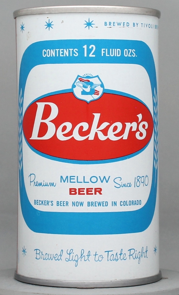 Becker's Mellow Beer 12 Oz Zip/Tab Top Can