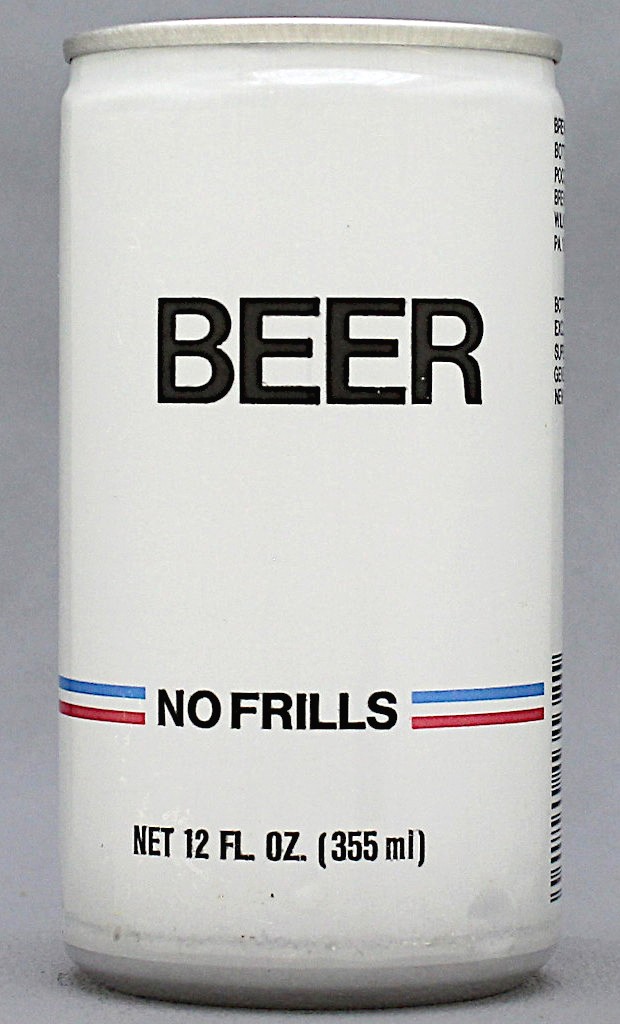 Beer, No Frills Beer 12 Oz Tab/Stay Top Can