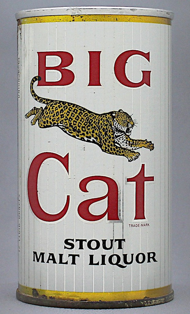 Big Cat Stout Malt Liquor 12 Oz Zip Top Can