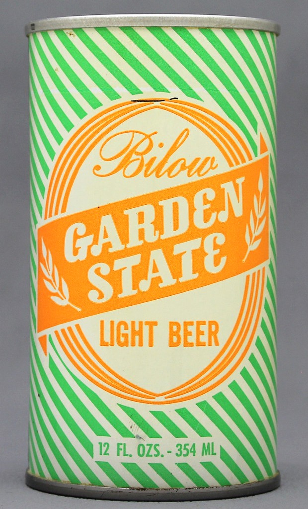 Bilow Garden State Light Beer 12 Oz Tab Top Can
