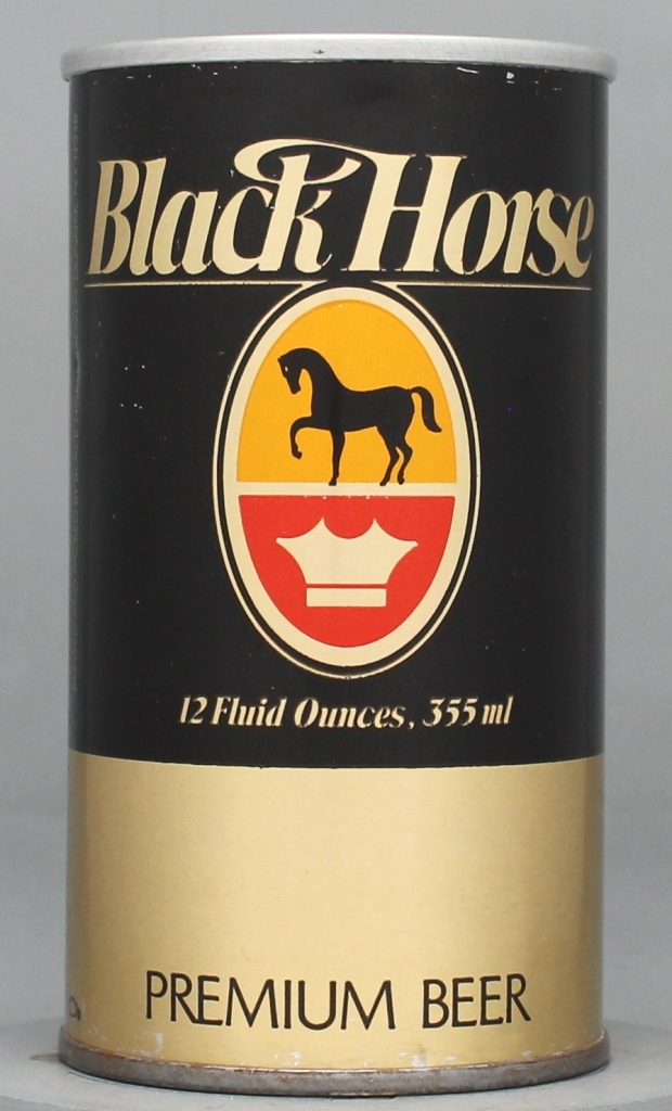 Black Horse Premium Beer 12 Oz Tab Top Can