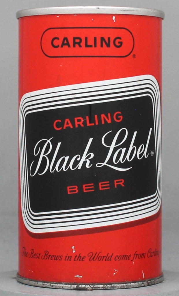 Black Label, Carling Beer 12 Oz Zip Top Can