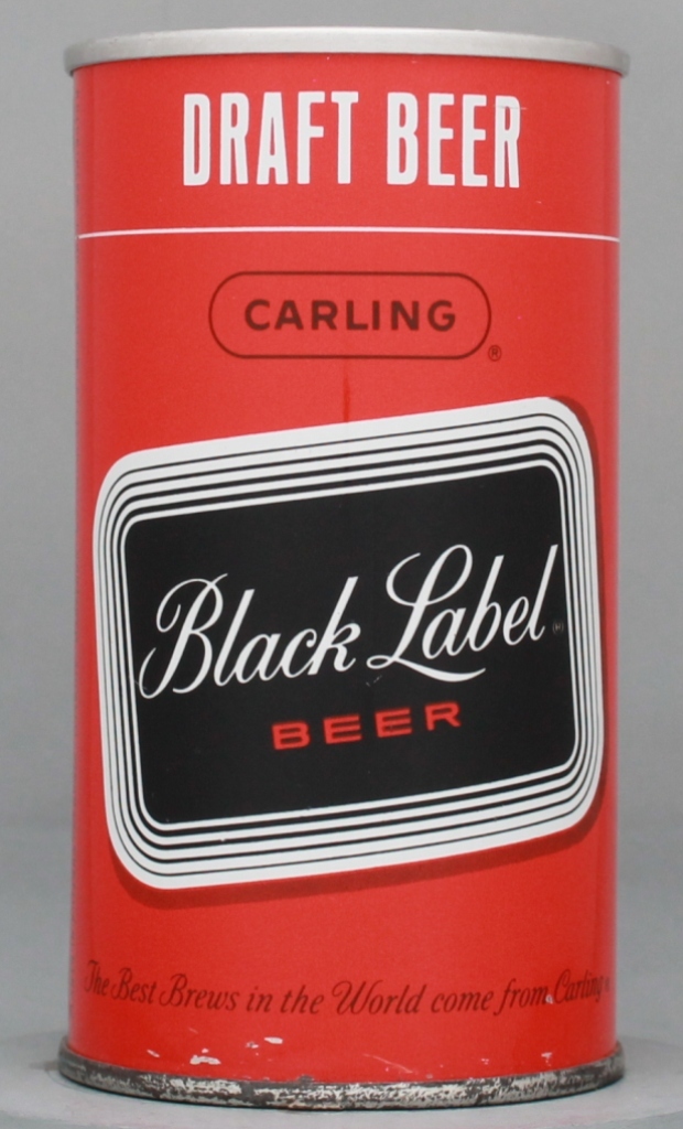 Black Label Draft 12 Oz Tab/Insert Top Can