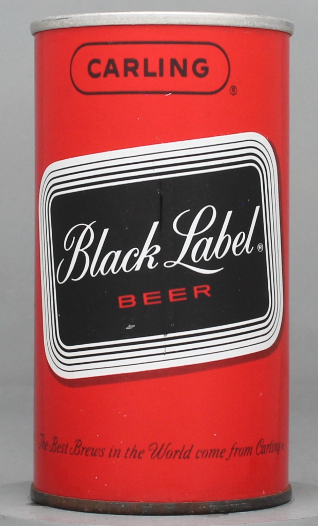 Black Label Beer 12 Oz Zip/Tab Top Can