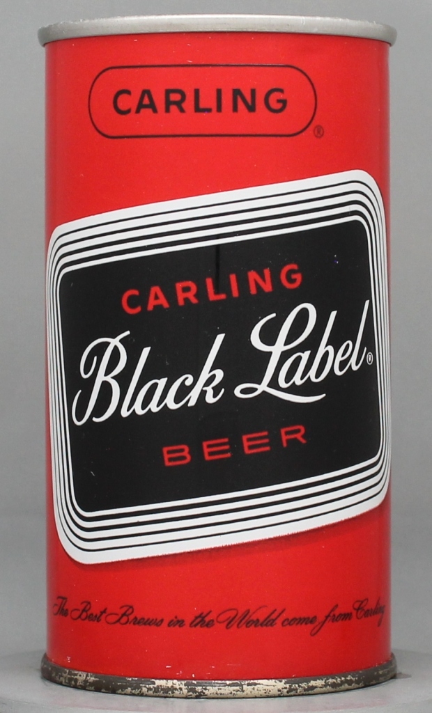 Black Label Beer 12 Oz Zip/Tab Top Can