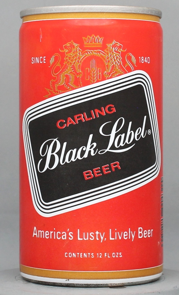 Black Label Beer 12 Oz Tab Top Can