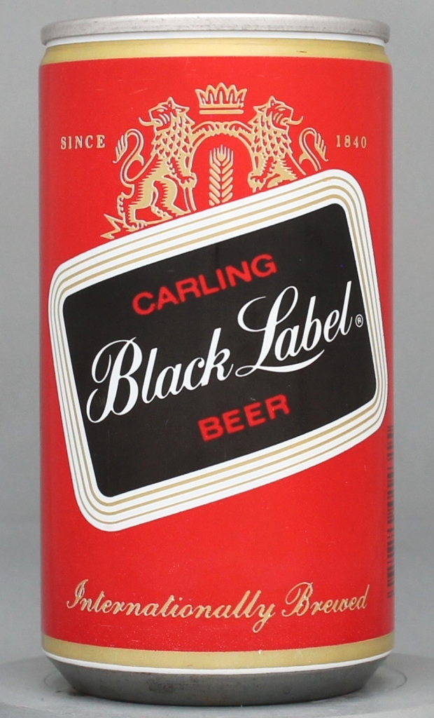 Black Label, Carling Beer 12 Oz Tab/Stay Top Can