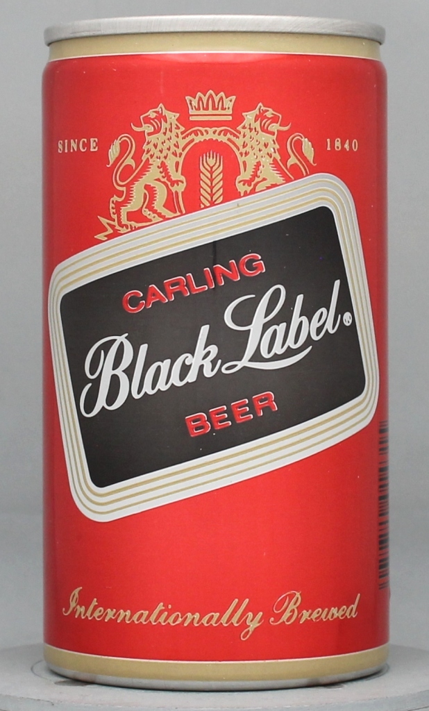 Black Label, Carling Beer 12 Oz Tab Top Can