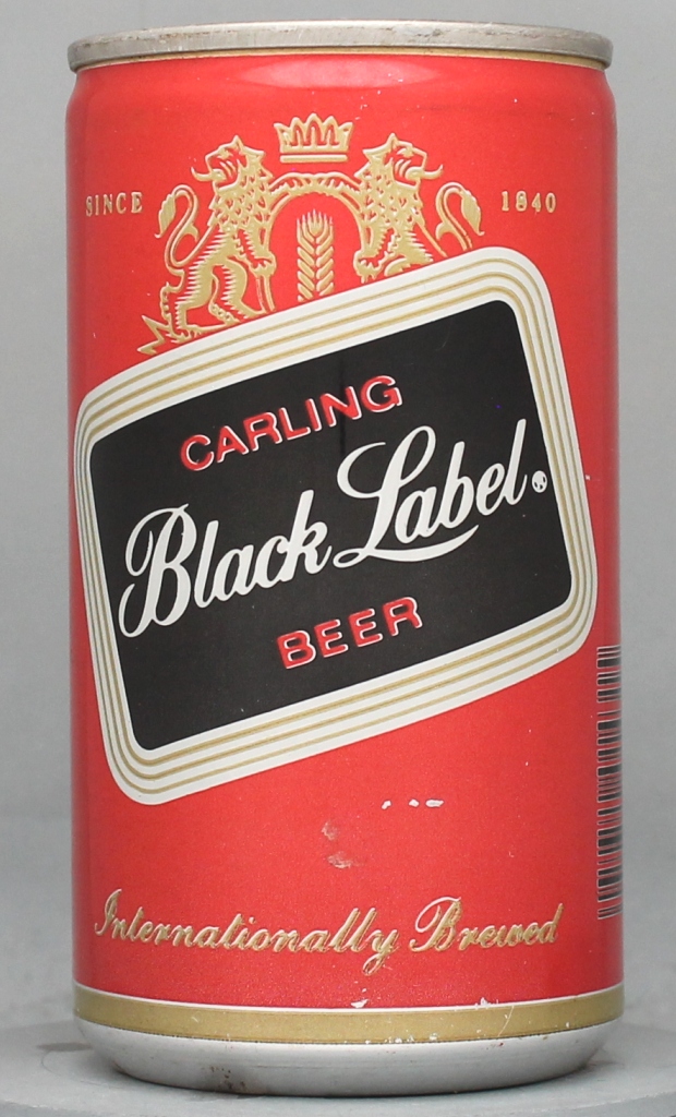 Black Label, Carling Beer 12 Oz Tab/Stay Top Can