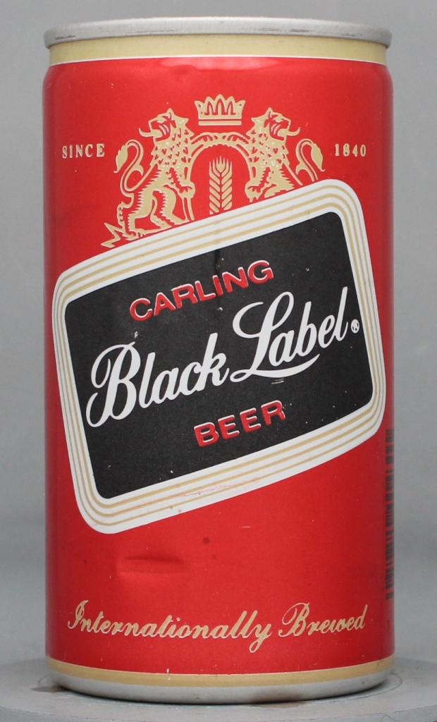Black Label, Carling Beer 12 Oz Tab Top Can
