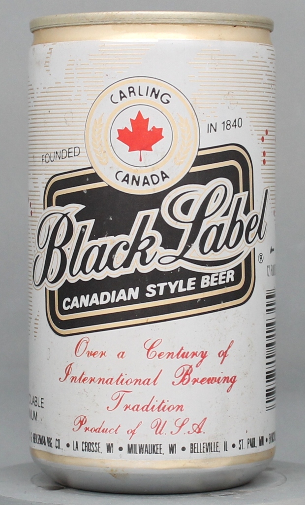 Black Label Beer 12 Oz Tab Top Can