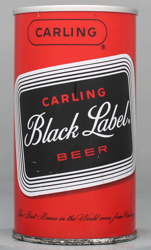 Black Label Beer 12 Oz Zip/Tab Top Can