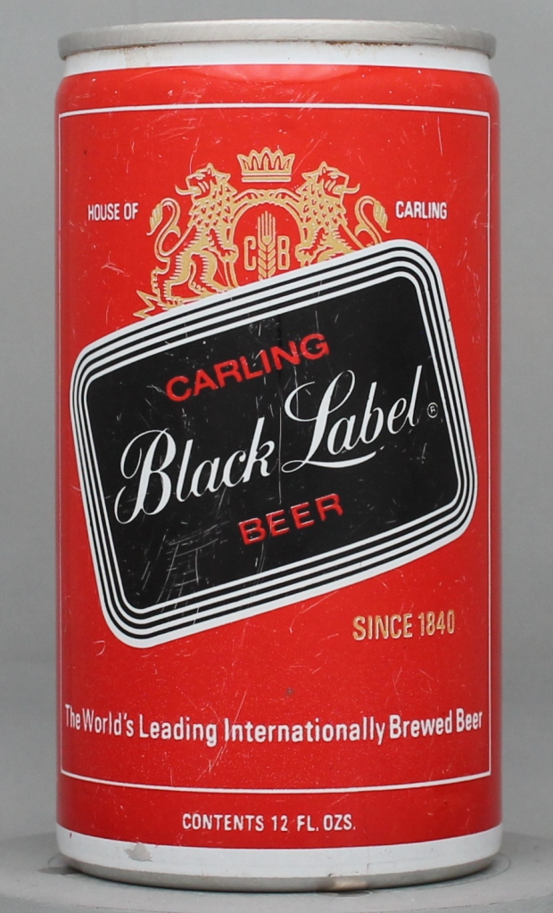 Black Label Beer 12 Oz Tab Top Can