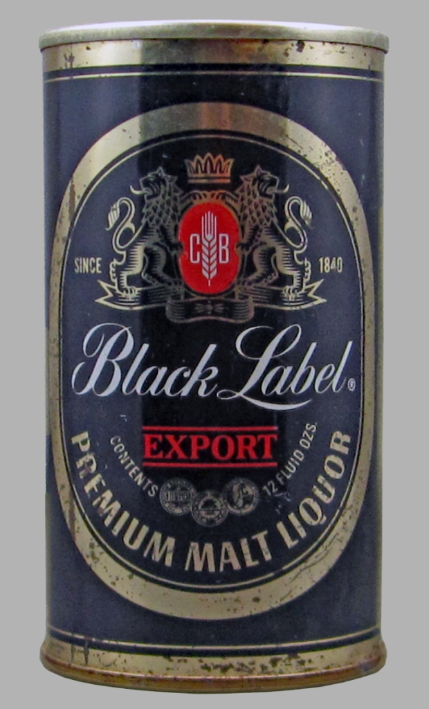 Black Label Export Malt Liquor 12 Oz Tab Top Can
