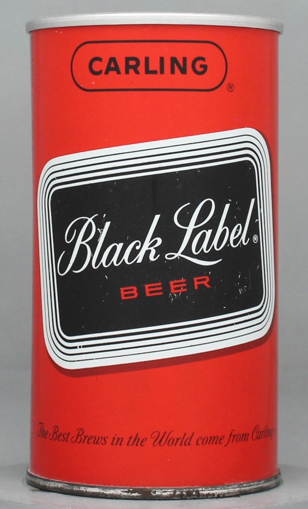 Black Label Beer 12 Oz Zip/Tab Top Can