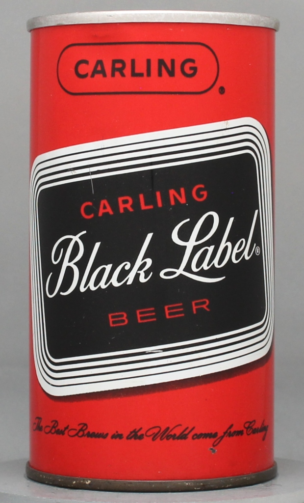Black Label, Carling Beer 12 Oz Zip Top Can