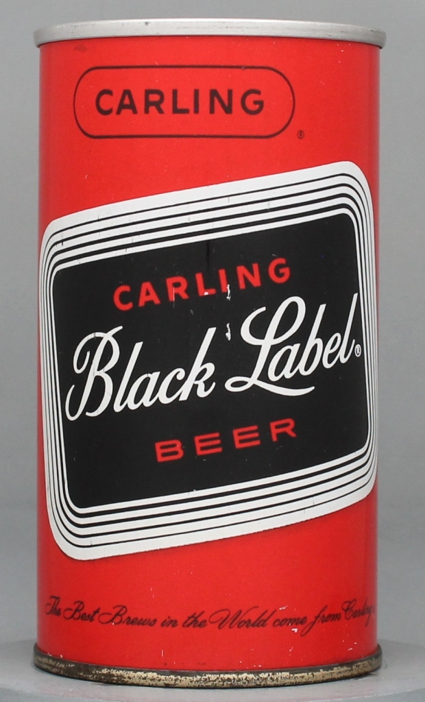Black Label Beer 12 Oz Zip/Tab Top Can