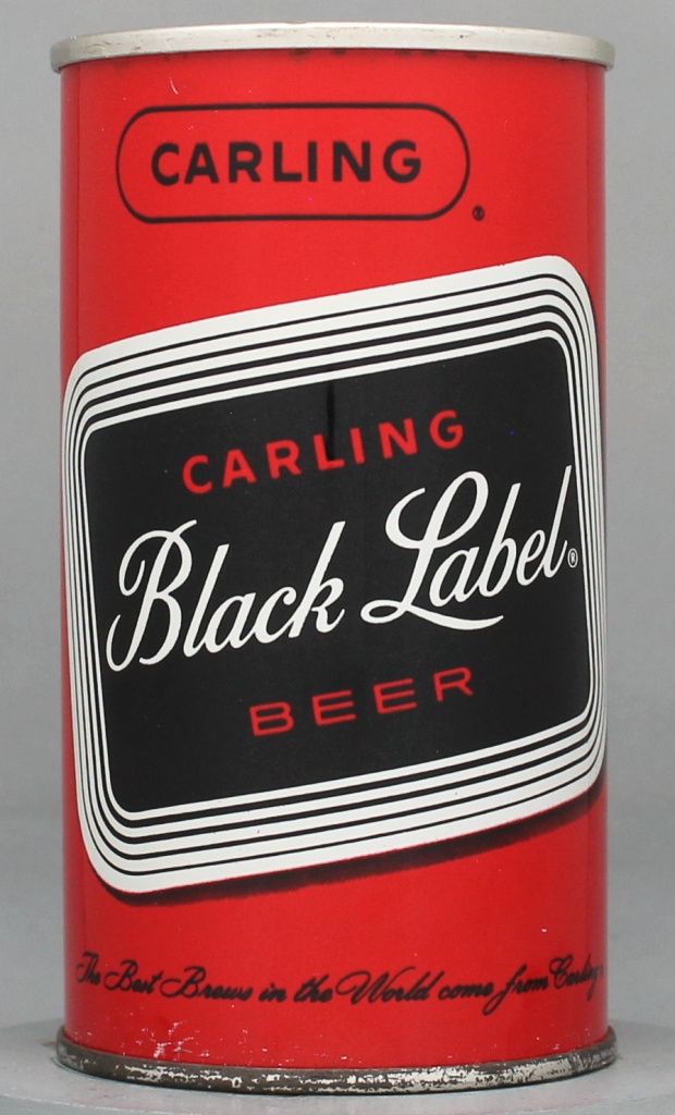 Black Label, Carling Beer 12 Oz Zip Top Can