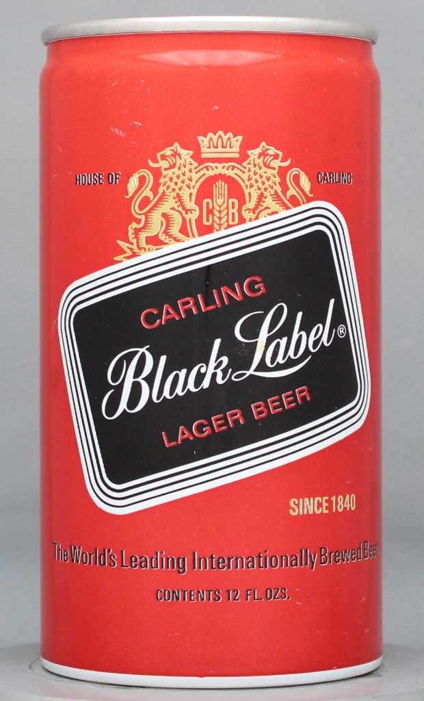 Black Label Lager Beer 12 Oz Tab Top Can