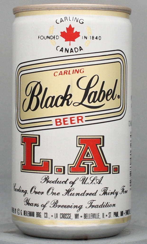 Black Label L.a. Beer 12 Oz Tab/Stay Top Can