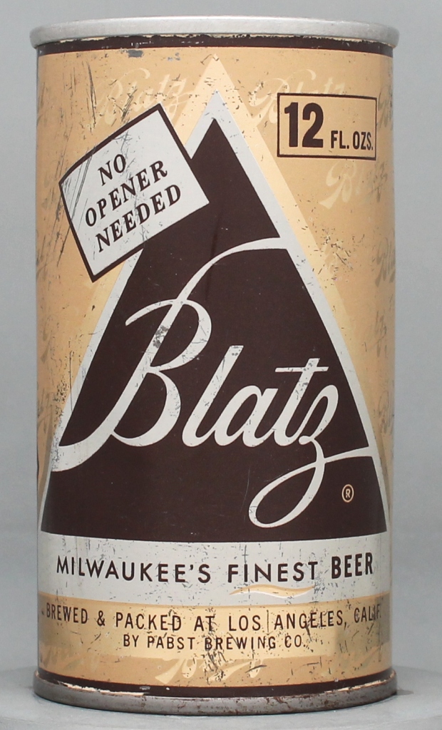 Blatz Beer 12 Oz Zip Top Can