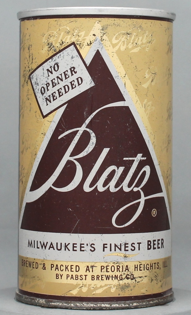 Blatz Beer 12 Oz Zip/Tab Top Can
