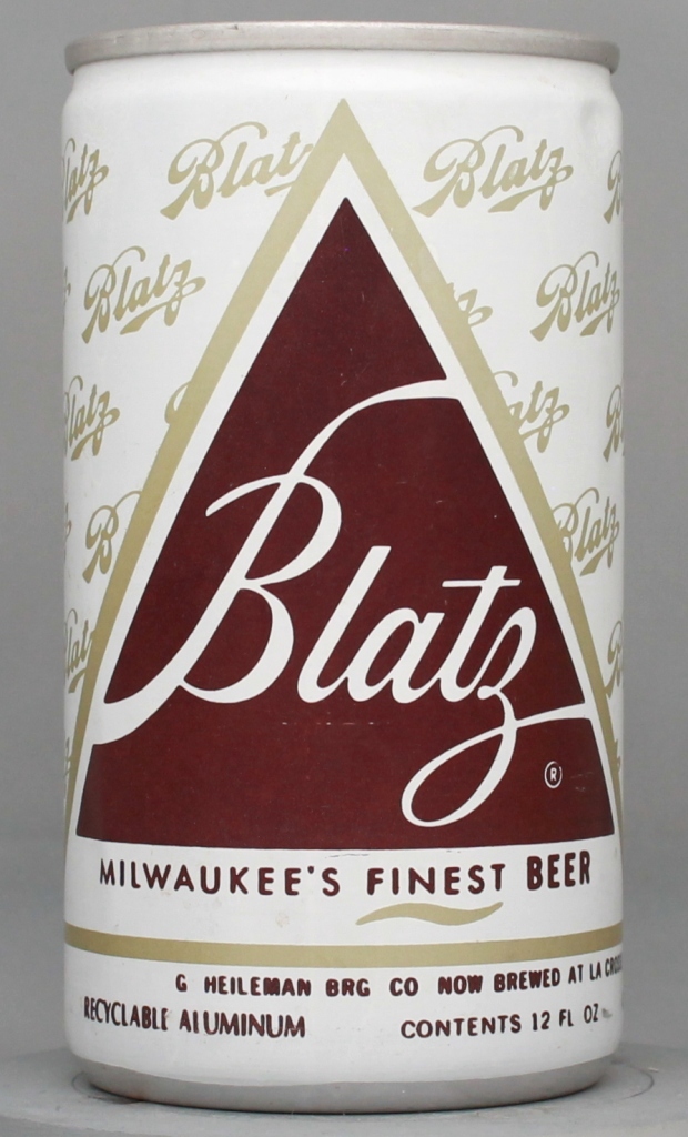 Blatz Milwaukee's Finest Beer 12 Oz Tab Top Can