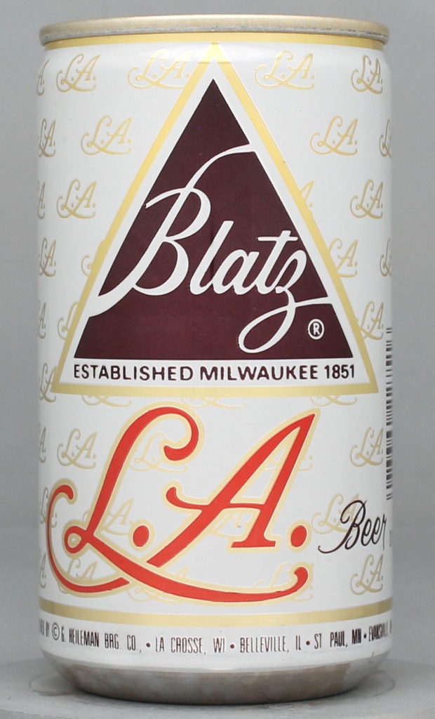 Blatz L.a. Beer 12 Oz Tab/Stay Top Can