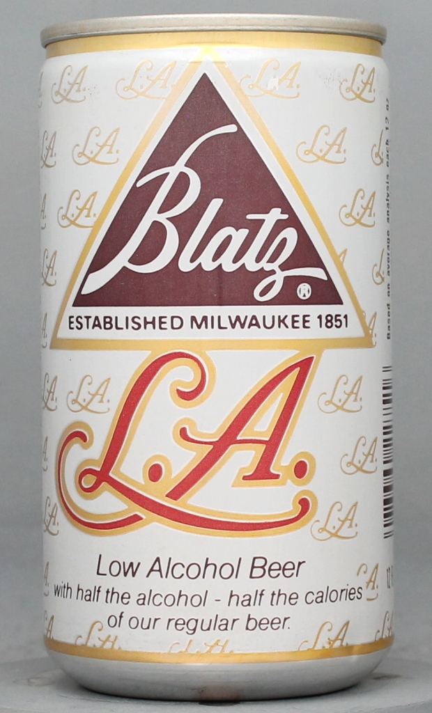 Blatz L. A. Low Alcohol Beer 12 Oz Tab/Stay Top Can