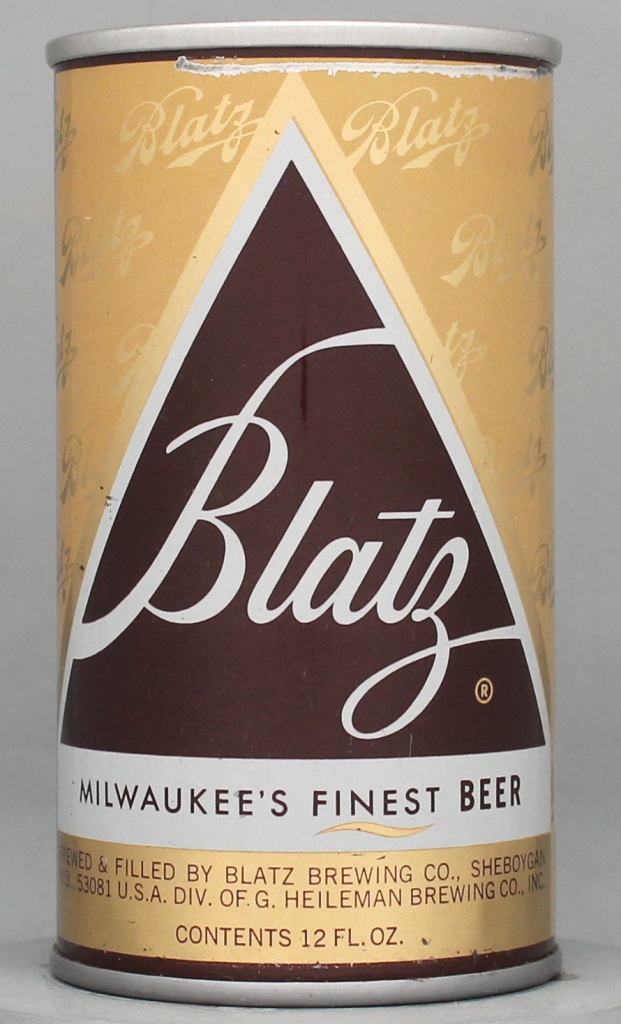 Blatz Milwaukee's Finest Beer 12 Oz Tab Top Can