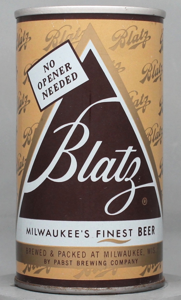 Blatz Milwaukee's Finest Beer 12 Oz Tab Top Can
