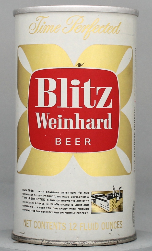 Blitz Weinhard Beer 12 Oz Zip/Tab Top Can