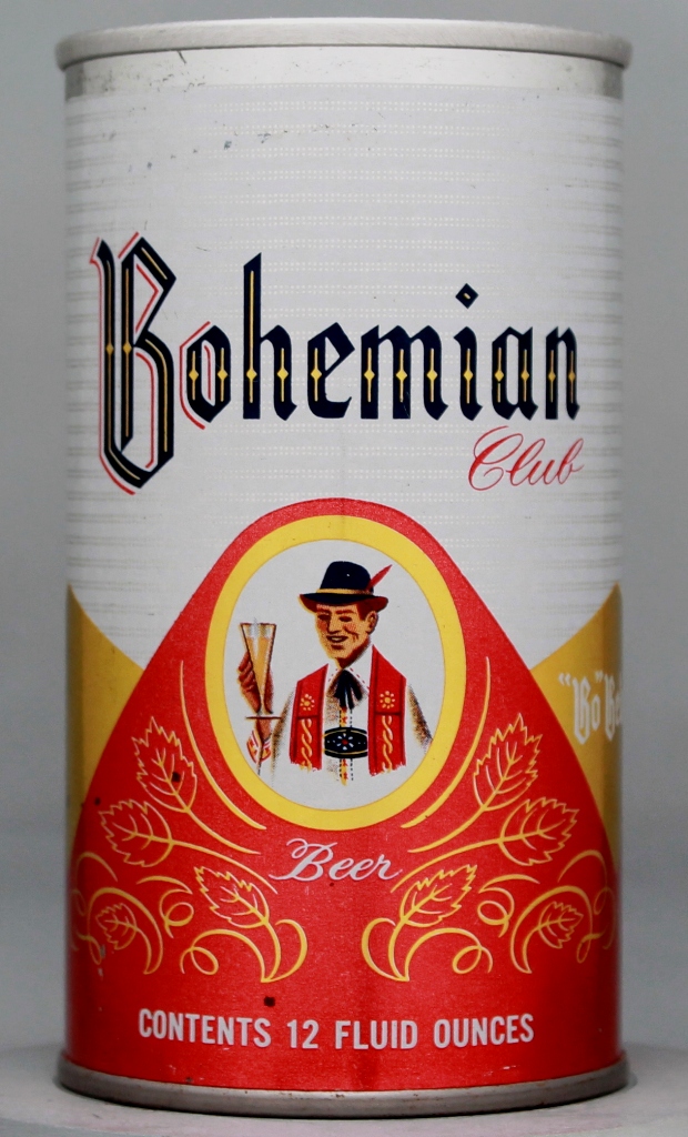 Bohemian Club Beer 12 Oz Tab Top Can
