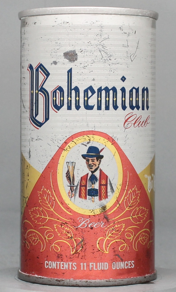 Bohemian Club Beer 11 Oz Tab Top Can
