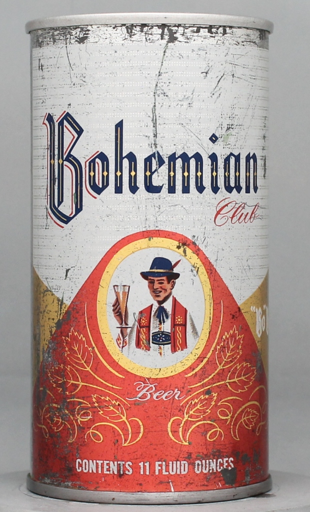 Bohemian Club Beer 11 Oz Tab Top Can