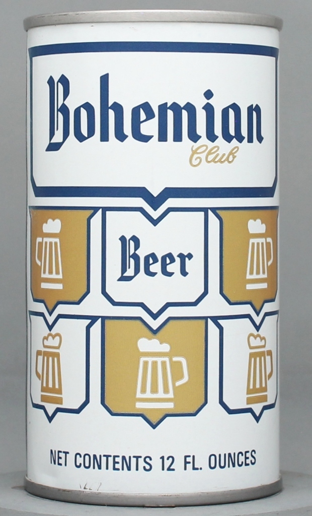 Bohemian Club Beer 12 Oz Tab Top Can