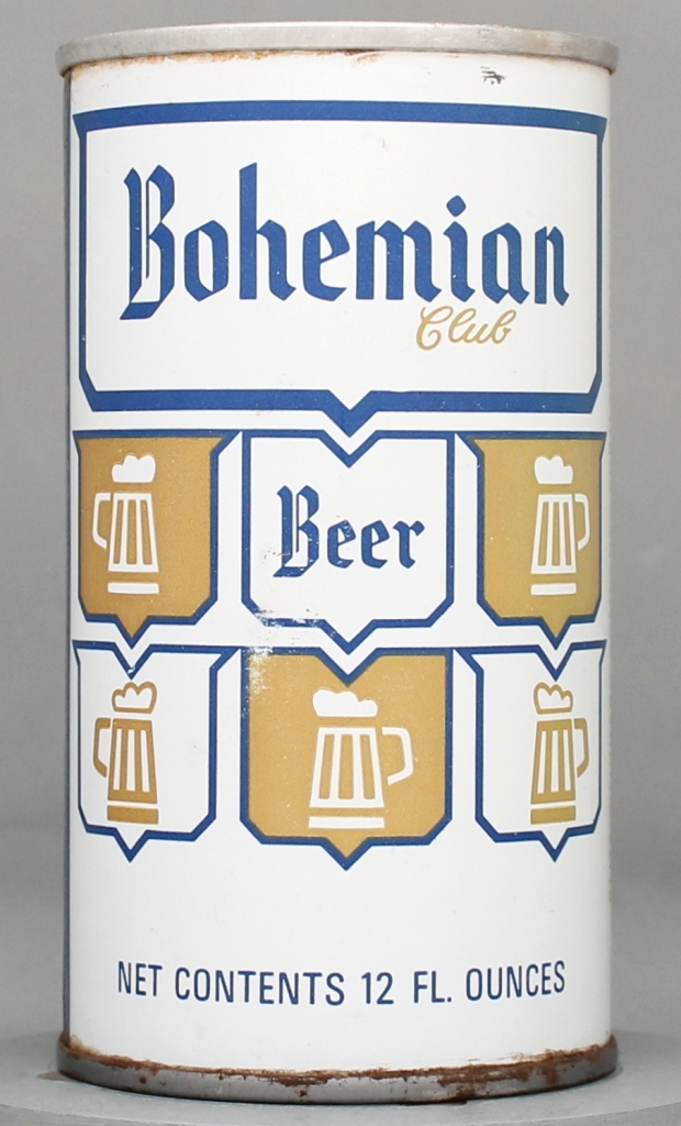 Bohemian Club Beer 12 Oz Tab Top Can