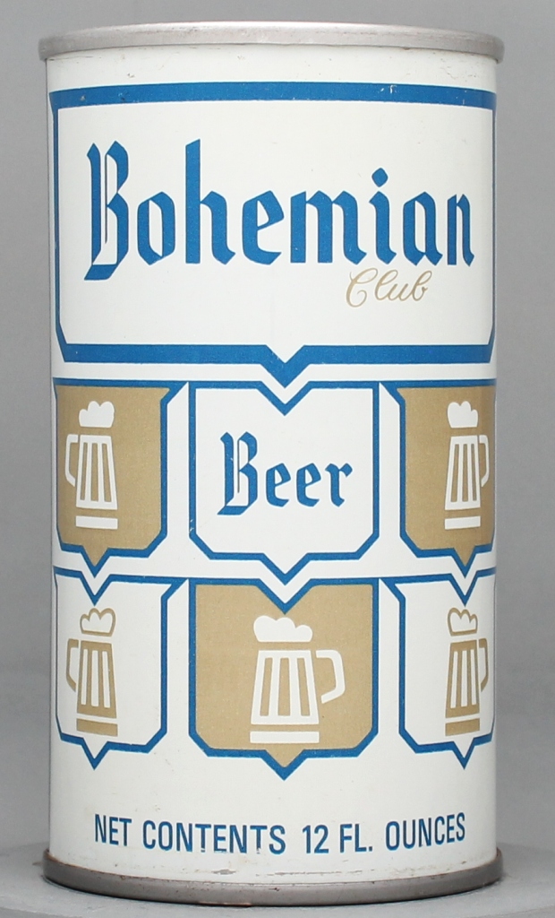 Bohemian Club Beer 12 Oz Tab Top Can