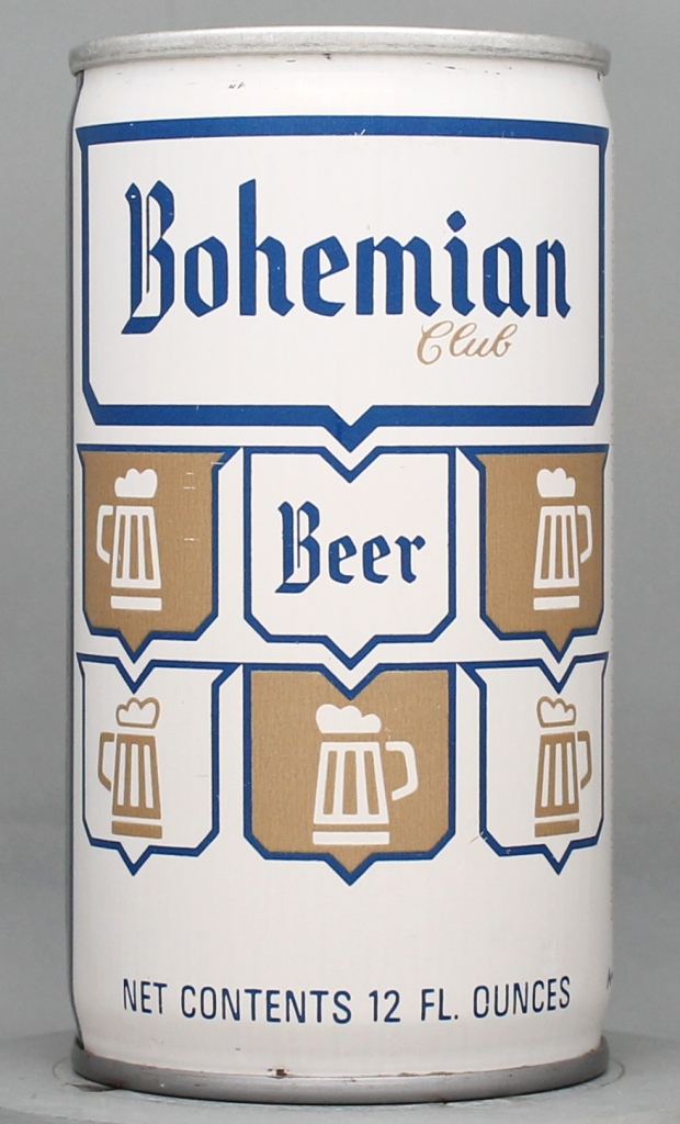 Bohemian Club Beer 12 Oz Tab Top Can