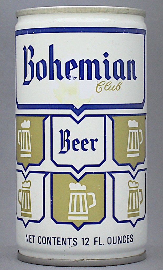 Bohemian Club Beer 12 Oz Tab Top Can