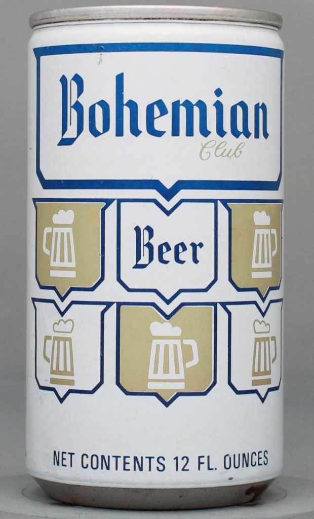 Bohemian Club Beer 12 Oz Tab Top Can