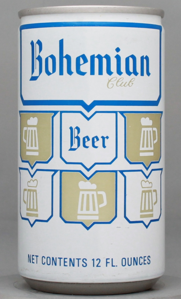 Bohemian Club Beer 12 Oz Tab Top Can